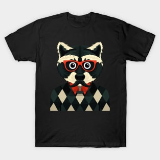 Hipster Raccoon T-Shirt